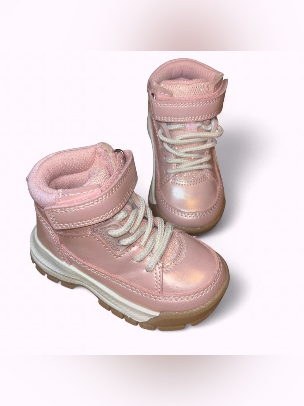OshKosh B'gosh Pink Metallic Kids High-Top Boots